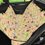 Pastel Macaron Pattern Print Pet Car Back Seat Cover