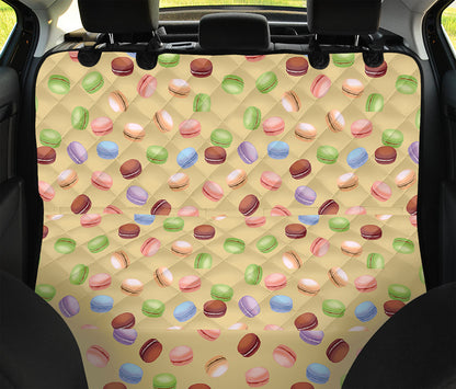 Pastel Macaron Pattern Print Pet Car Back Seat Cover