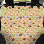 Pastel Macaron Pattern Print Pet Car Back Seat Cover