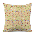 Pastel Macaron Pattern Print Pillow Cover