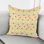 Pastel Macaron Pattern Print Pillow Cover