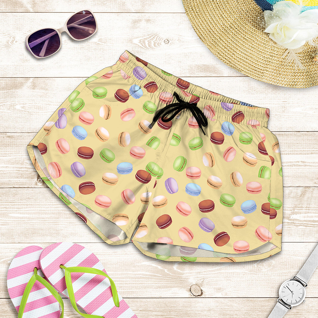 Pastel Macaron Pattern Print Women's Shorts