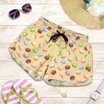 Pastel Macaron Pattern Print Women's Shorts