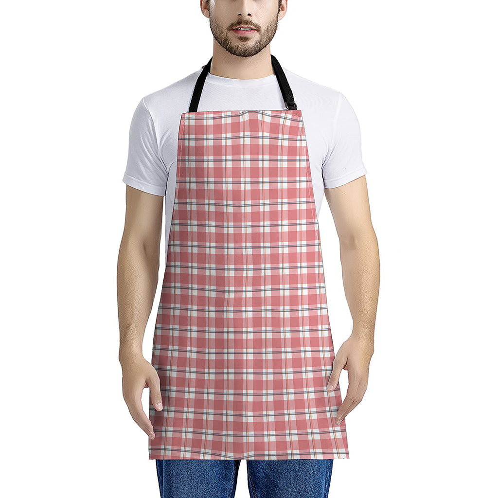 Pastel Madras Pattern Print Apron