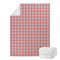 Pastel Madras Pattern Print Blanket