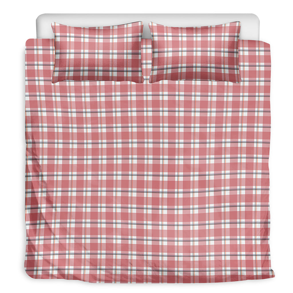 Pastel Madras Pattern Print Duvet Cover Bedding Set