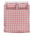 Pastel Madras Pattern Print Duvet Cover Bedding Set