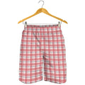 Pastel Madras Pattern Print Men's Shorts