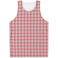 Pastel Madras Pattern Print Men's Tank Top
