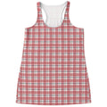 Pastel Madras Pattern Print Women's Racerback Tank Top