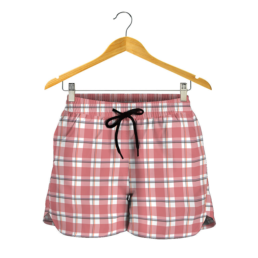 Pastel Madras Pattern Print Women's Shorts