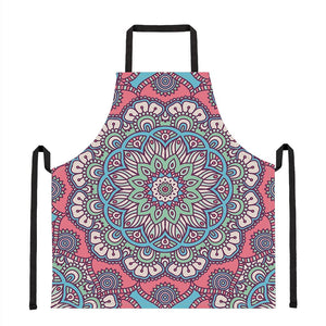 Pastel Mandala Bohemian Pattern Print Apron