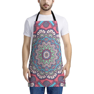 Pastel Mandala Bohemian Pattern Print Apron