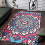 Pastel Mandala Bohemian Pattern Print Area Rug GearFrost