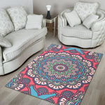 Pastel Mandala Bohemian Pattern Print Area Rug GearFrost