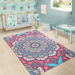 Pastel Mandala Bohemian Pattern Print Area Rug GearFrost