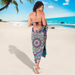Pastel Mandala Bohemian Pattern Print Beach Sarong Wrap