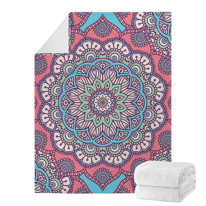 Pastel Mandala Bohemian Pattern Print Blanket