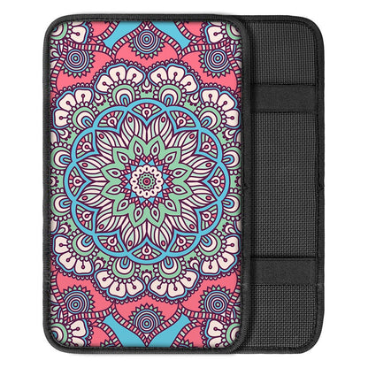 Pastel Mandala Bohemian Pattern Print Car Center Console Cover