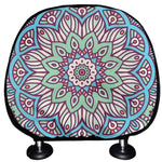 Pastel Mandala Bohemian Pattern Print Car Headrest Covers