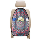 Pastel Mandala Bohemian Pattern Print Car Seat Organizers