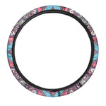 Pastel Mandala Bohemian Pattern Print Car Steering Wheel Cover
