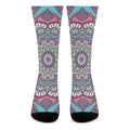 Pastel Mandala Bohemian Pattern Print Crew Socks