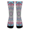 Pastel Mandala Bohemian Pattern Print Crew Socks