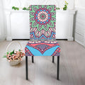 Pastel Mandala Bohemian Pattern Print Dining Chair Slipcover