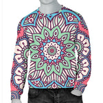 Pastel Mandala Bohemian Pattern Print Men's Crewneck Sweatshirt GearFrost