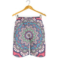 Pastel Mandala Bohemian Pattern Print Men's Shorts