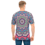 Pastel Mandala Bohemian Pattern Print Men's T-Shirt