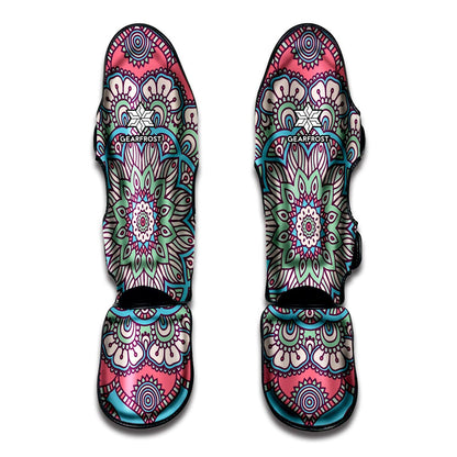 Pastel Mandala Bohemian Pattern Print Muay Thai Shin Guard