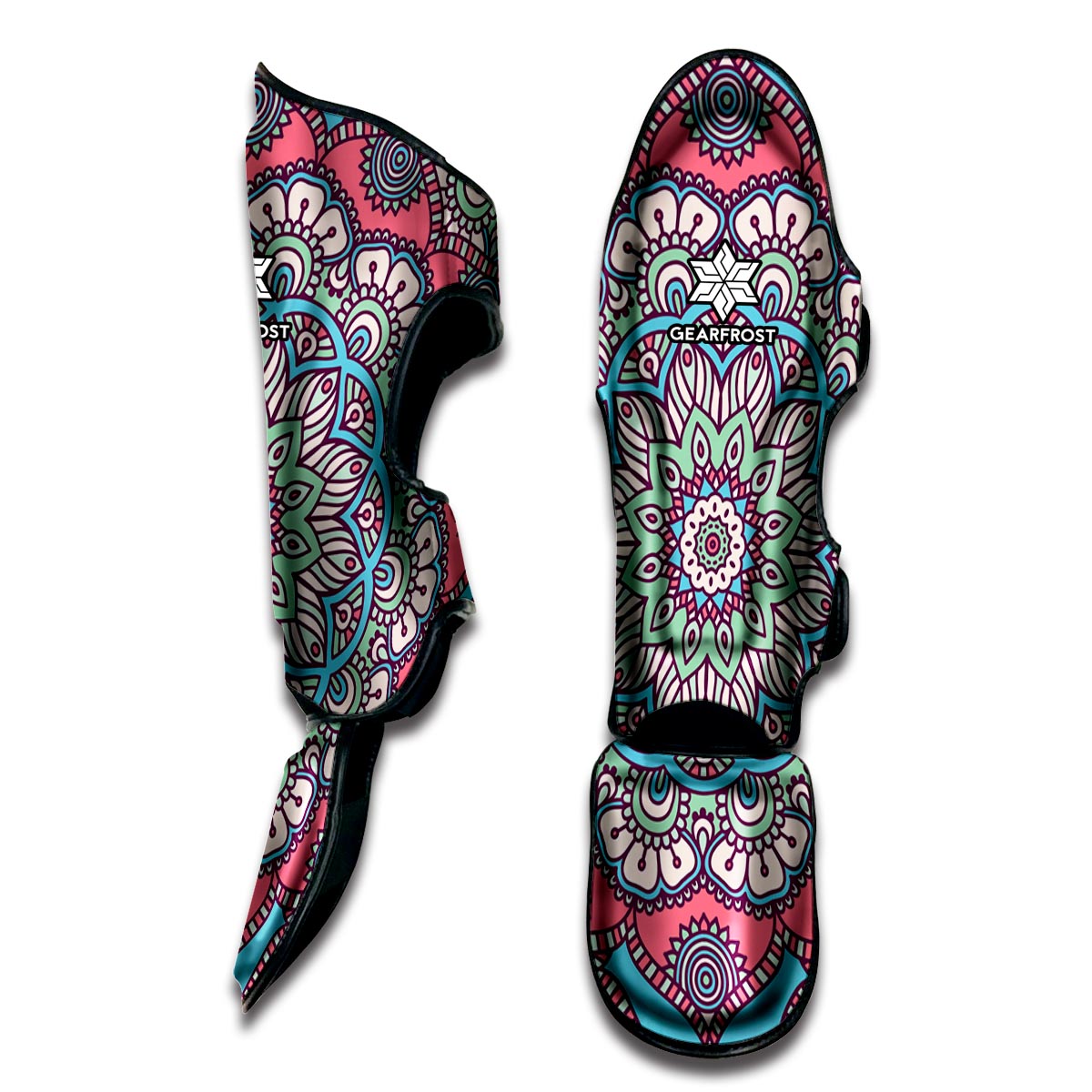 Pastel Mandala Bohemian Pattern Print Muay Thai Shin Guard