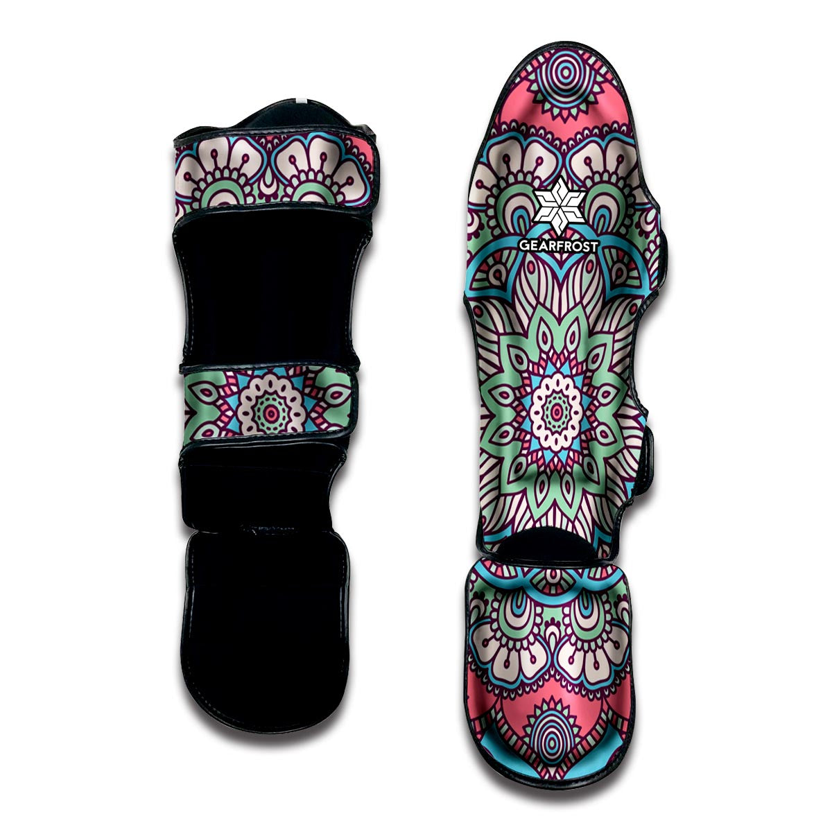 Pastel Mandala Bohemian Pattern Print Muay Thai Shin Guard