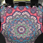 Pastel Mandala Bohemian Pattern Print Pet Car Back Seat Cover