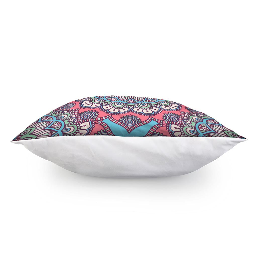Pastel Mandala Bohemian Pattern Print Pillow Cover