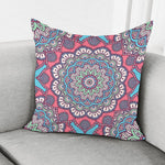 Pastel Mandala Bohemian Pattern Print Pillow Cover