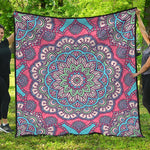 Pastel Mandala Bohemian Pattern Print Quilt