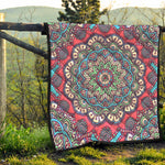 Pastel Mandala Bohemian Pattern Print Quilt