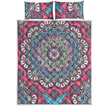 Pastel Mandala Bohemian Pattern Print Quilt Bed Set
