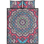 Pastel Mandala Bohemian Pattern Print Quilt Bed Set