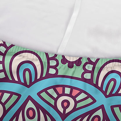 Pastel Mandala Bohemian Pattern Print Sofa Cover