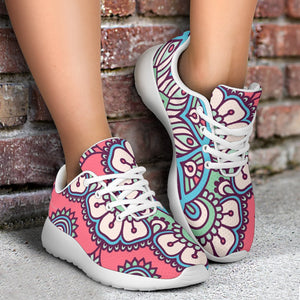 Pastel Mandala Bohemian Pattern Print Sport Shoes GearFrost