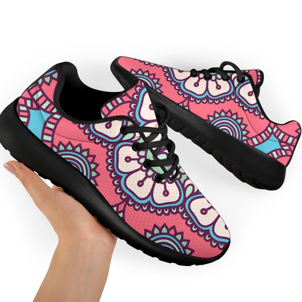 Pastel Mandala Bohemian Pattern Print Sport Shoes GearFrost