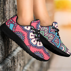 Pastel Mandala Bohemian Pattern Print Sport Shoes GearFrost