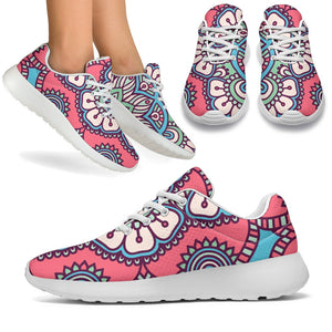 Pastel Mandala Bohemian Pattern Print Sport Shoes GearFrost