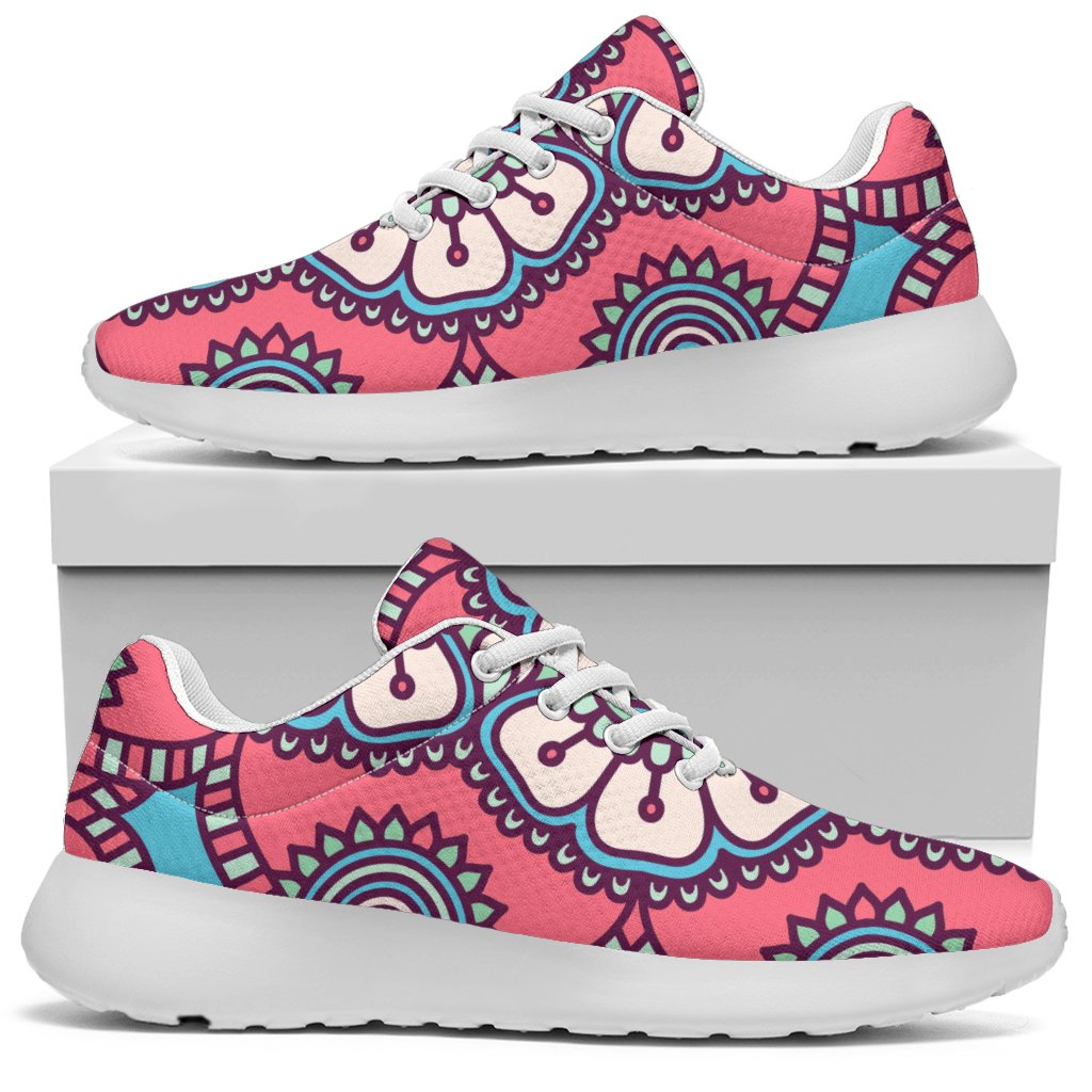 Pastel Mandala Bohemian Pattern Print Sport Shoes GearFrost