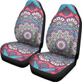 Pastel Mandala Bohemian Pattern Print Universal Fit Car Seat Covers