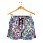 Pastel Mandala Bohemian Pattern Print Women's Shorts